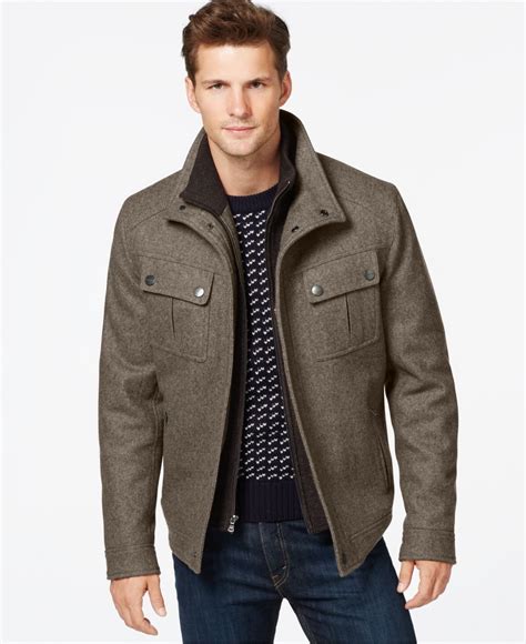 michael kors carrizo wool blend hipster jacket|Michael Kors Coats & Jackets for Men .